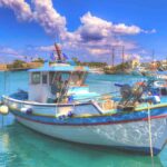 Kos Island Harbor with Tour boats